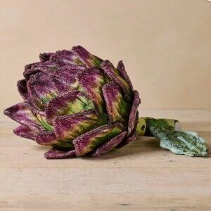 John Derian Target Beaded Artichoke Vegetable Novelty Pillow 16” NEW sold out